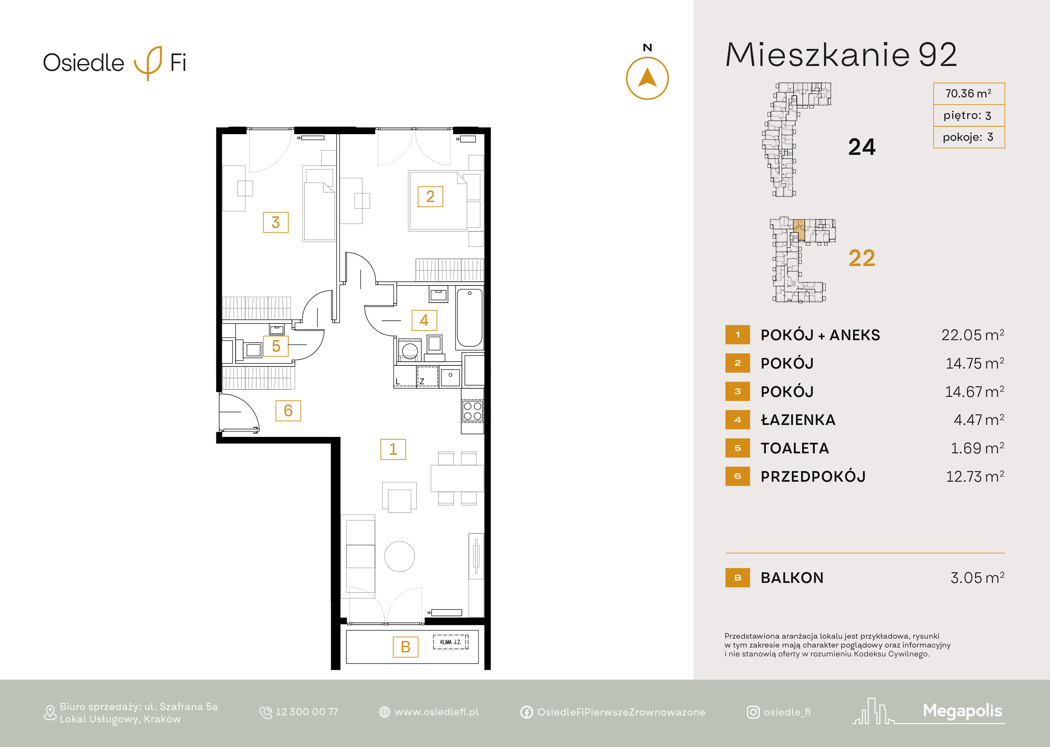 Rzut mieszkania 92