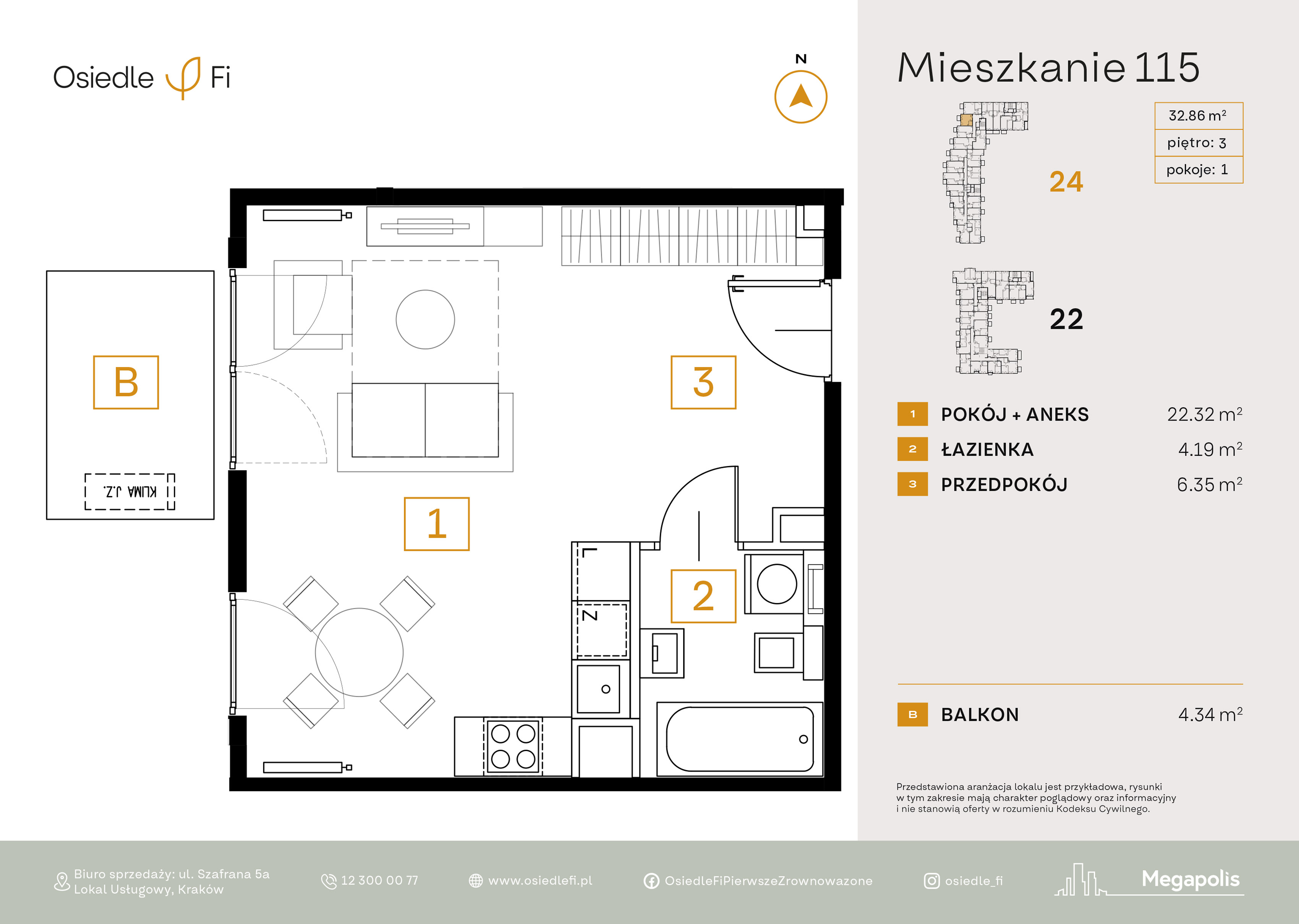 Rzut mieszkania 115