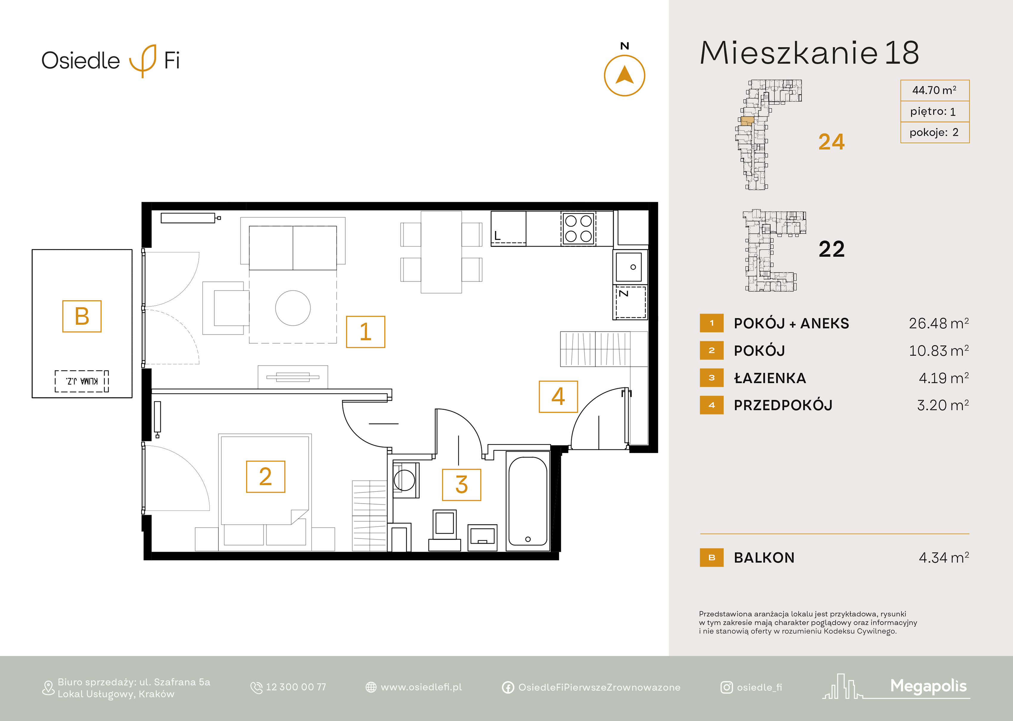 Rzut mieszkania 18